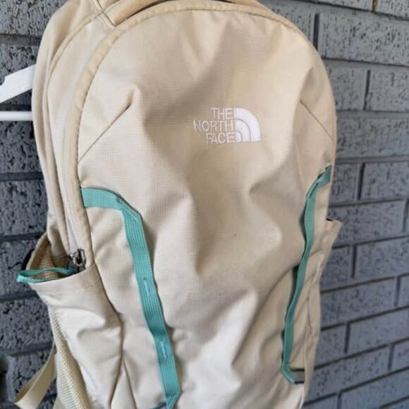 The North Face Vault Laptop Backpack Cream Granola Girl Hiking Outdoor main image 6